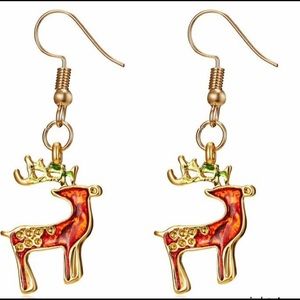 Christmas Reindeer Holiday Earrings
